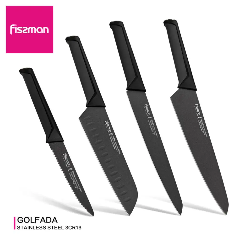 Fissman Golfada серия Janpanese 3Cr13 Стальные Кухонные ножи Santoku нож для стейка шеф-повара