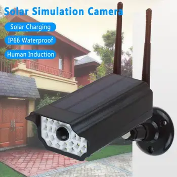 

Fake Outdoor Dummy Camera Waterproof Home Camera Solar Simulation Camera With Security LED Light Surveillance