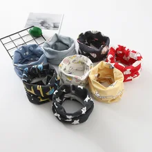 Модный хлопковый Детский шарф высокого качества с круглым кольцом для мальчиков и девочек, детские шарфы, весенний шейный платок, аксессуары