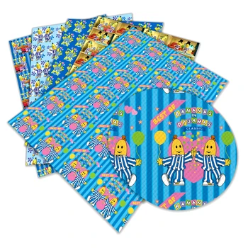 

Cute Cartoon Banana Faux Synthetic Leather for DIY Sewing Garment HairBow Bags 30 cm x 136 cm L196