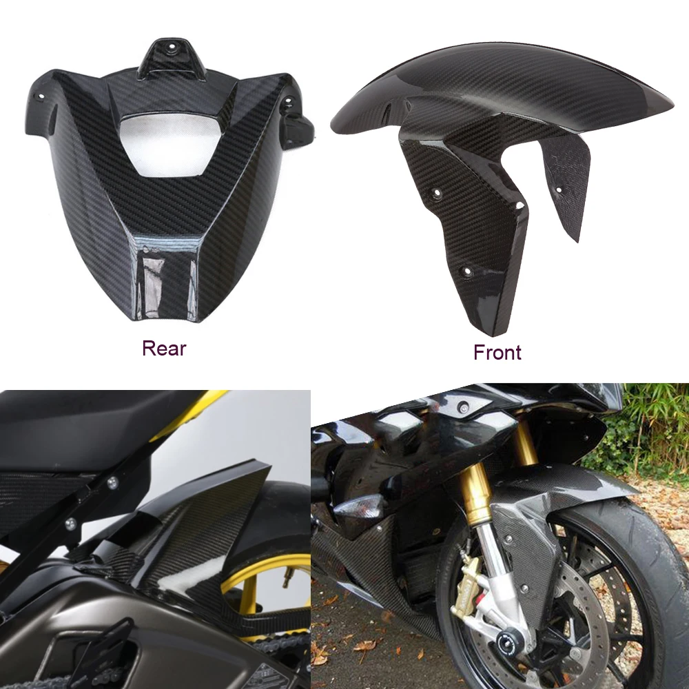 Мотоциклетное карбоновое стекло переднее заднее крыло брызговик грязи защита от пыли брызговик Крышка для S1000RR 09-15 S1000R 14-15 S1000XR HP4