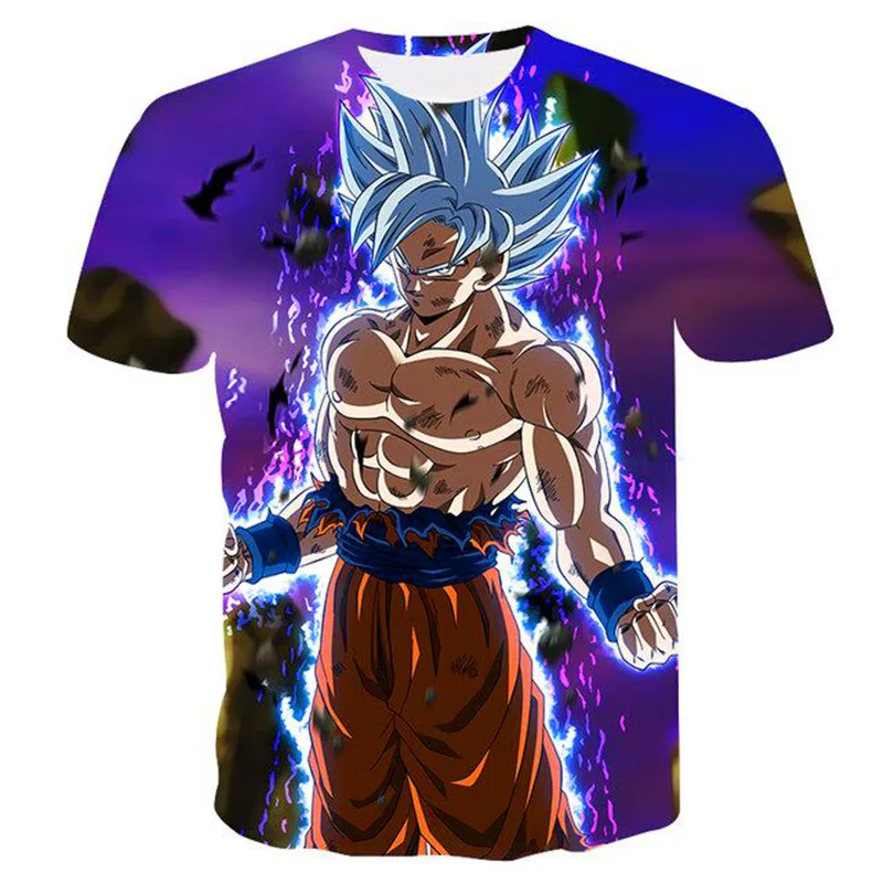 Футболка для взрослых Аниме Dragon Ball Super Saiyan, новинка, летняя Высококачественная Мужская Футболка реглан, повседневные футболки, S-6XL - Цвет: 090