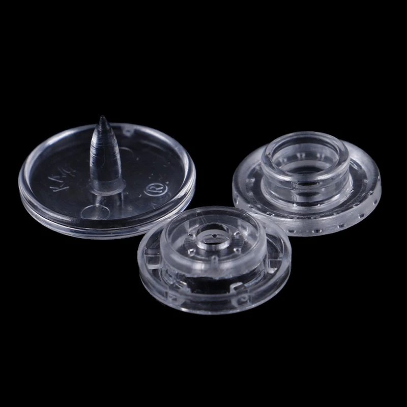 50 Set Bottoni Automatici In Resina Trasparente Kam Bottoni Automatici In Plastica Bottoni Automatici Dimensioni T5 Tappi Di Alta Qualità
