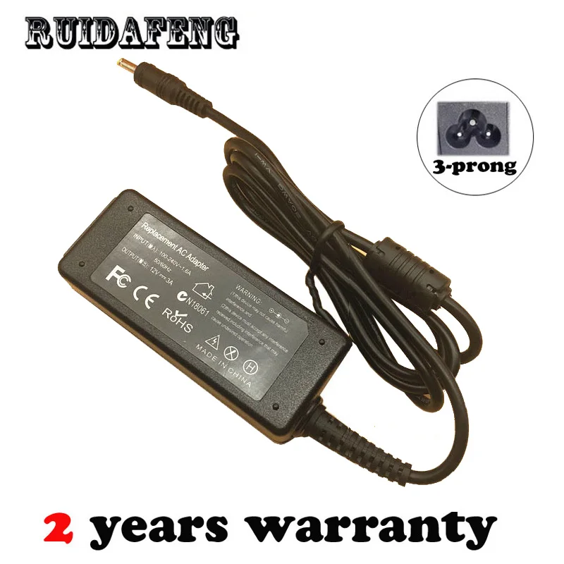 

12V 3A ac adapter Laptop Charger for ASUS Eee PC 701 900 901 902 904 1000 1000h 900HA 1000HE Power Supply