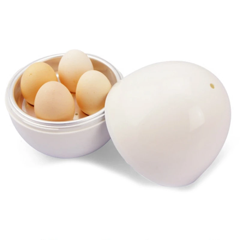 Пластиковая форма для яиц, микроволновая печь, 4 яйца, котел для приготовления, кухонные принадлежности, вареные яйца для микроволновой печи