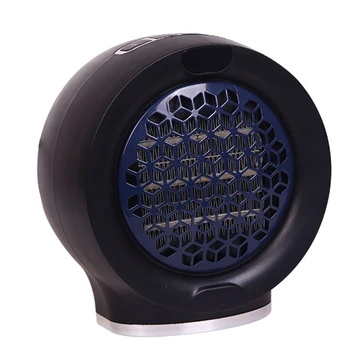 

Portable Round Electric Fan Heater Adjustable Thermostat Overheat Protection