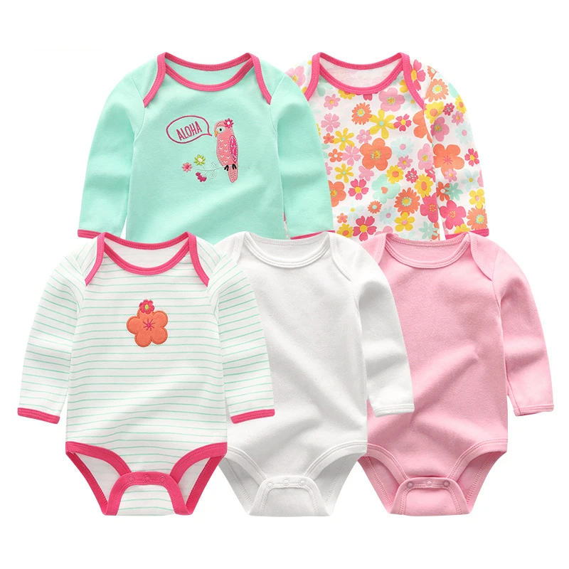 Infant Girl Pajamas Set Baby Boy Sleeper Clothes Newborn Gown Romper Long Sleeve 100% Cotton Toddler Bodysuits Sleepsuit Outfits