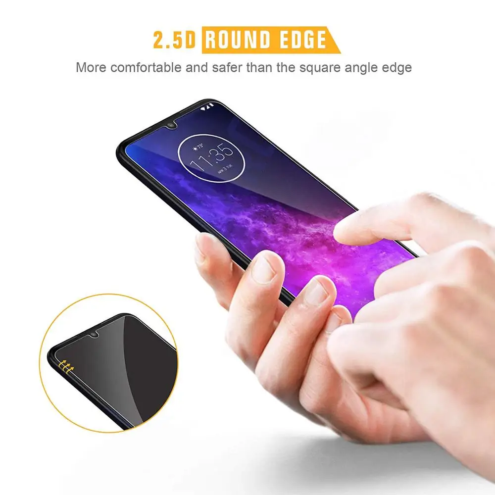 Glass Protector Moto Z4 Camera Glass 2-Pack TPU Camera Lens