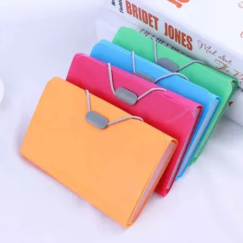 

Plastic 12 Lables Expanding File 13 Pockets Wallet Receipt Storage Portable Classification Bill Folder Large Capacity Invoice