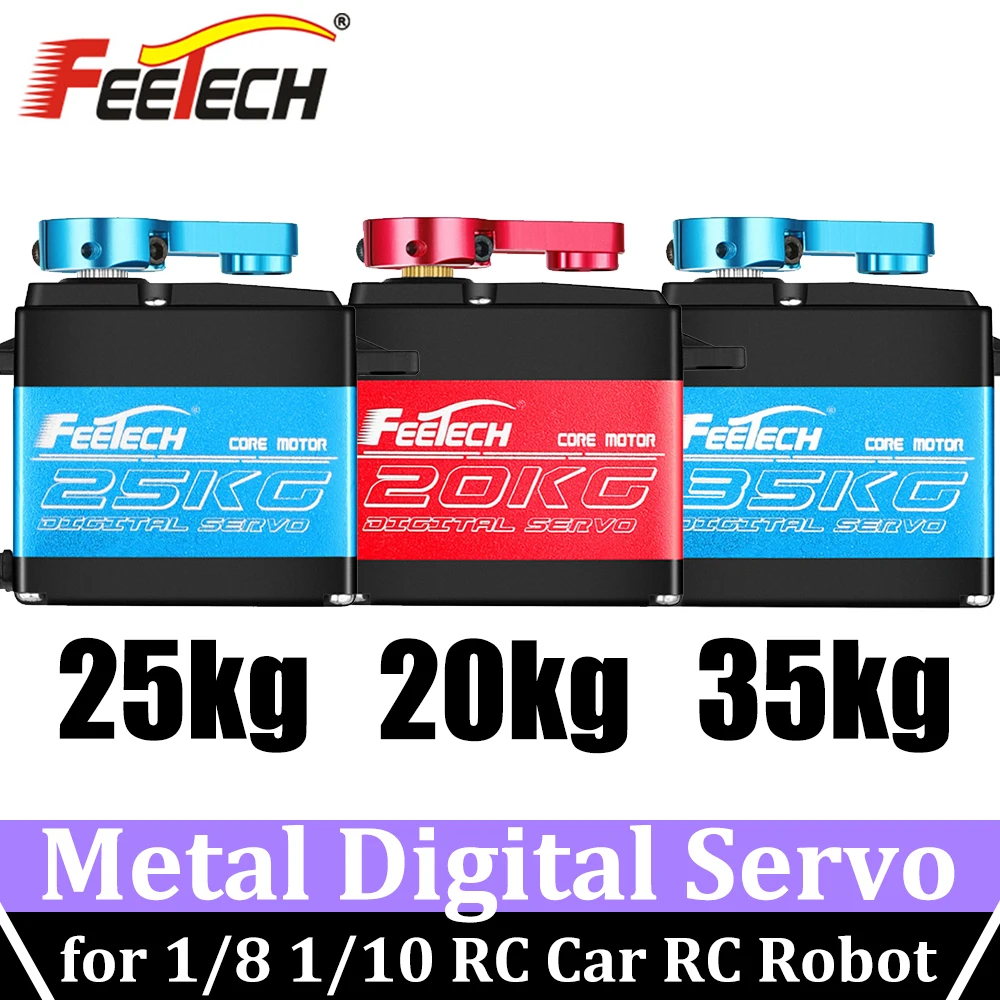 Сервоприводы FEETECH с металлической шестерней цифровой сервопривод 20 кг 25 35