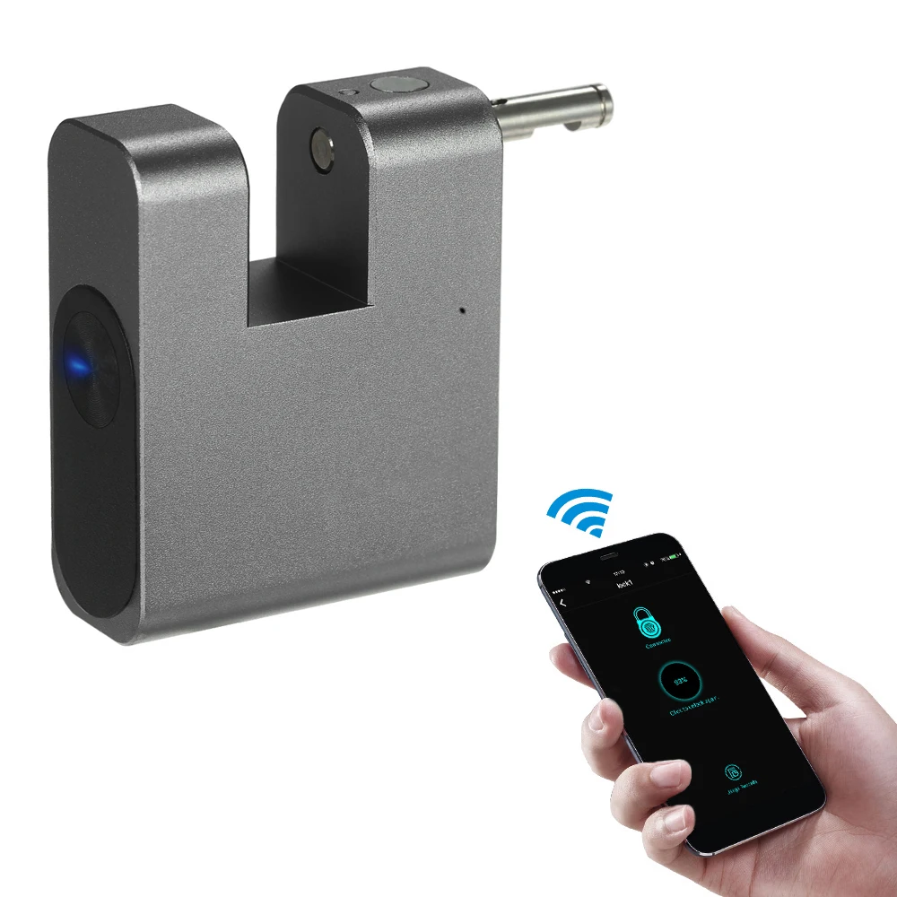 

BT Smart Keyless Lock Waterproof APP Unlock Anti-Theft Padlock Door Luggage Case Locker Lock for Android iOS System
