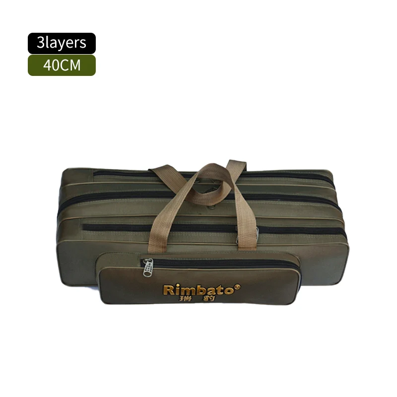 3 Layer 40cm 40 см/50 см/60 см/70 см маленький мешок рыболовной удочки Многофункциональный 2/3 Слои на открытом воздухе Рыбалка сумка для рыболовных снастей XA127G - Цвет: 3 Layer 40cm
