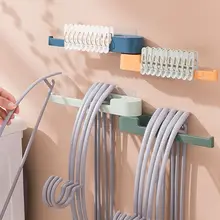 

Creative Punch-free Balcony Multifunctional Wall-mounted Clothes Stand Rotatable Drying Rack Storage Hanger Organizer