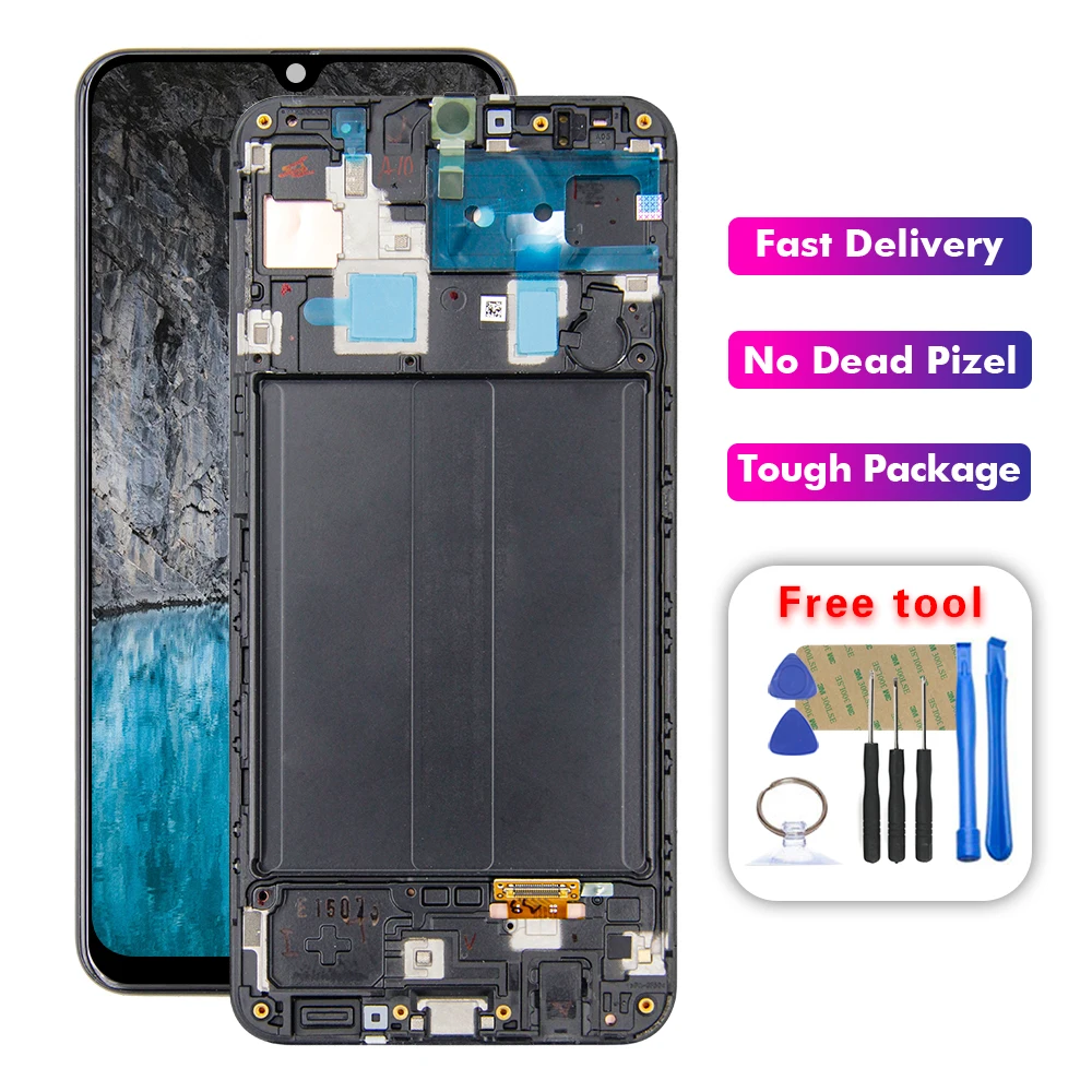 

For Samsung galaxy A30 A305/DS A305F A305FD A305A LCD Display Touch Screen Digitizer Assembly with Frame