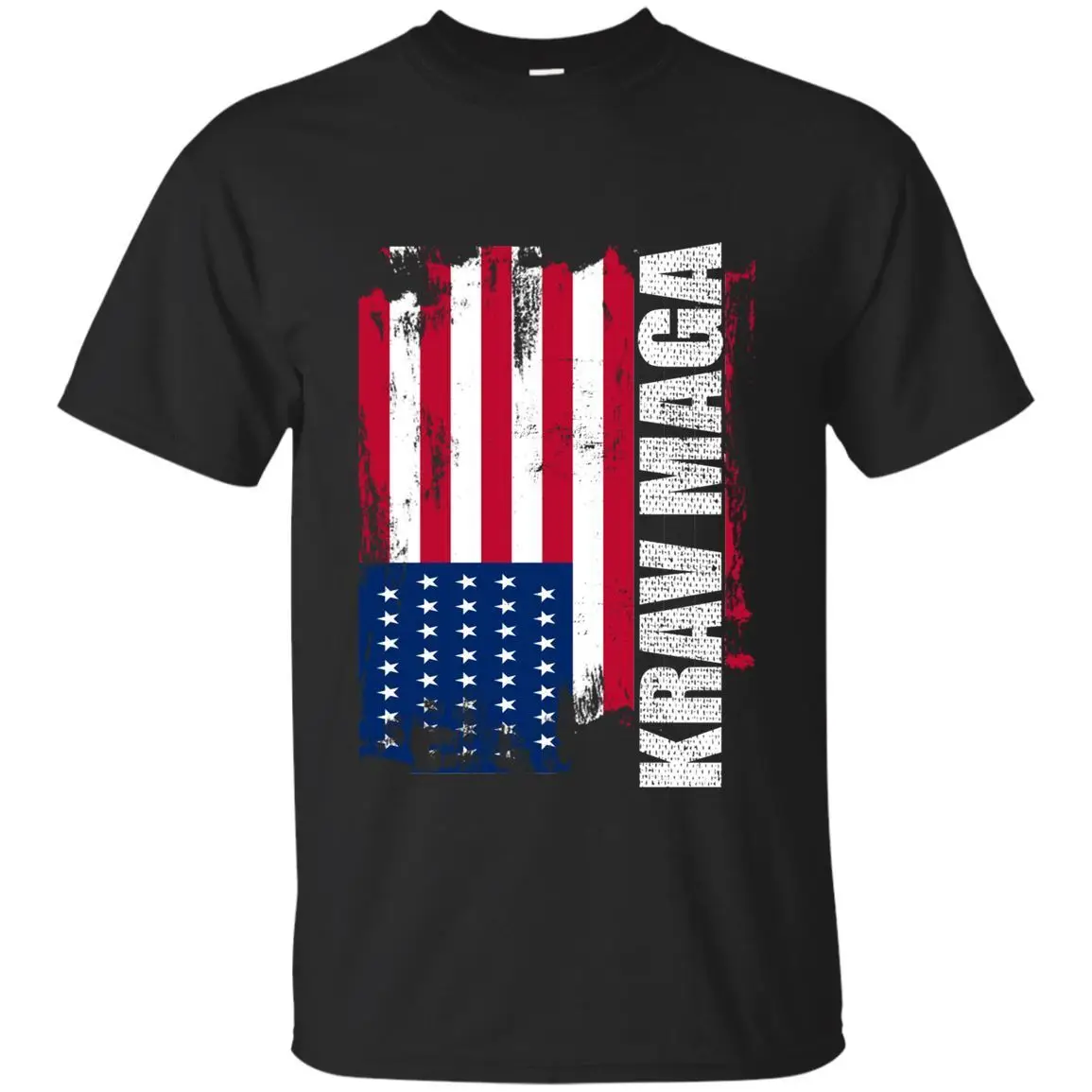 Flag Krav Maga Navy T-Shirt Military Self Defense Tee Gift Men | Мужская одежда