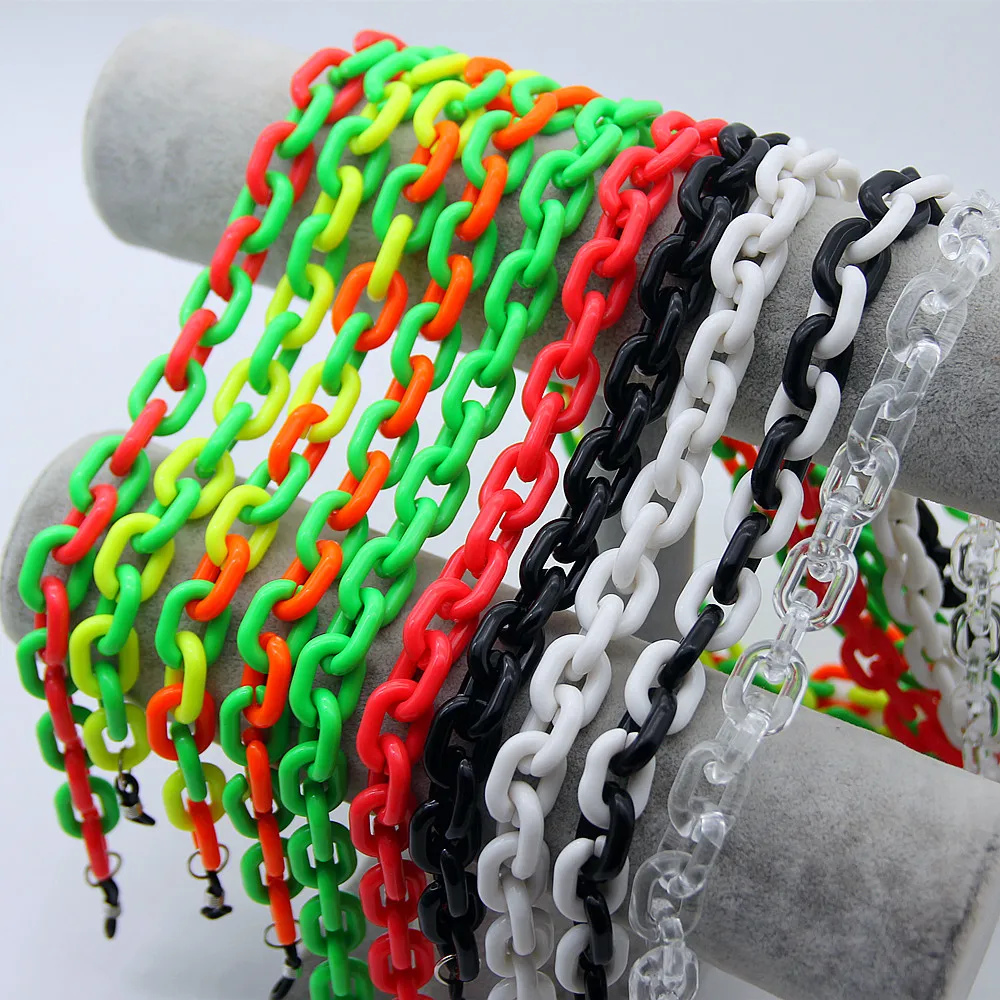New Fashion Acrylic Glasses Chains Holder Cord Reading Sunglasses Chain Women Largands Eyeglasses Hanging Neck Chain Strap Rope