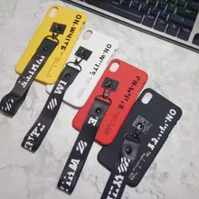 Популярный твил ремешок жесткий пластиковый чехол Чехол для iPhone 5 5S SE 6 6S plus 7 7plus 8 8plus X XR XS MAX белый чехол для телефона