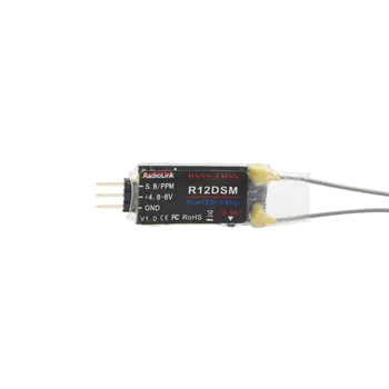 

Radiolink R12DSM 2.4GHz 12CH Mini RC Receiver SBUS/PPM Signal DSSS&FHSS Dual Spread Spectrum Racing Drones AT9/AT9S/AT10/AT10II