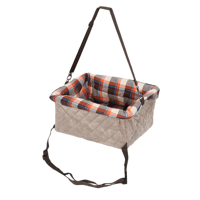 

Solvit Jumbo Pet Safety Seat for Dogs Clip-On Safety Leash - Zipper Storage Pocket - Perfect for Small and Medium Pets Up To 15