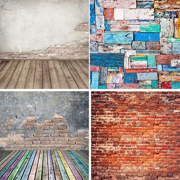 

Photography Backdrops Old Brick Wall Cement Pattern Portrait Photocall Photographic Backgrounds for Photo Studio Camera Vinyl