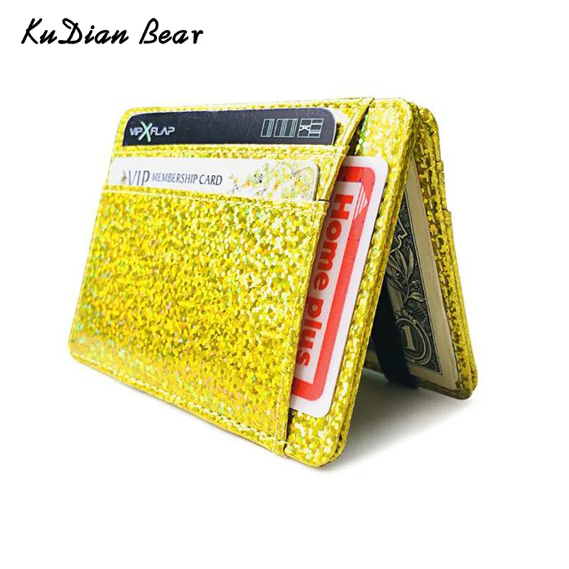 KUDIAN BEAR мужской кошелек из искусственной кожи зажим для денег мужская сумка