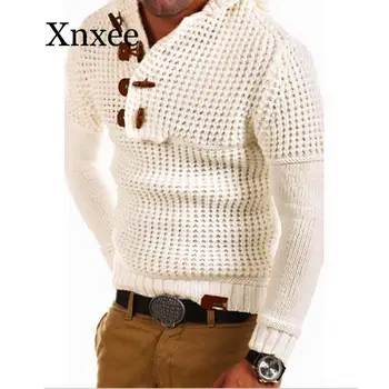 

Mens Zip Wool Sweater Pullovers Long Sleeve Half-Zipper Sweater Jumper Knitwear Winter Cashmere Outerwears For Men