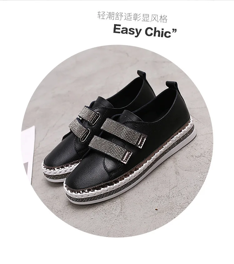 Женские кожаные кроссовки высокого качества; Новинка года; сезон весна ...