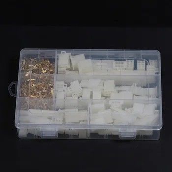 

40 Set Practical Auto Electrical 2 3 4 6 Pin 2.8 mm Wire Terminal Connector with Fixed Hook Male Female Terminals HOT