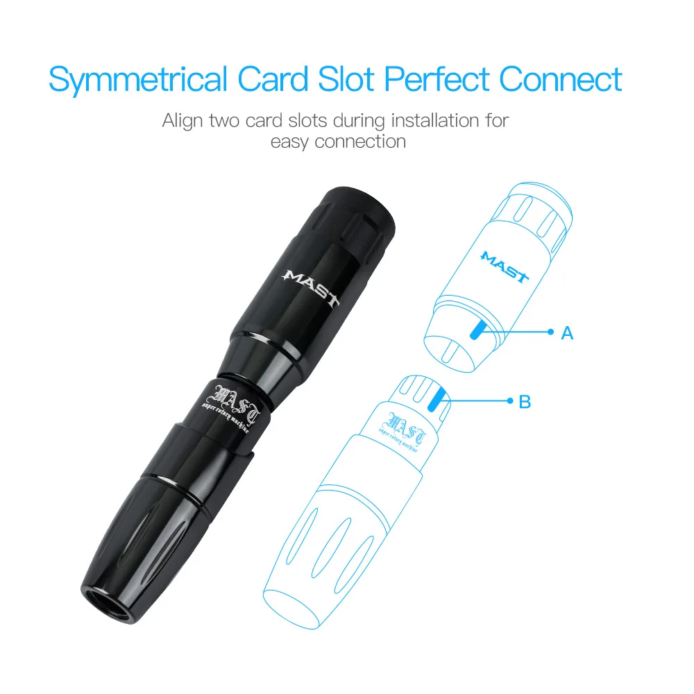 Профессиональная татуировка роторная ручка машина с мачтой Беспроводная Татуировка батарея питания Набор для перманентного макияжа машина татуировщик