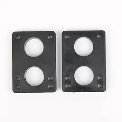 1 Pair Skateboard Shock Riser Pads Longboard Rubber Damping Pad 12mm/11mm Protector