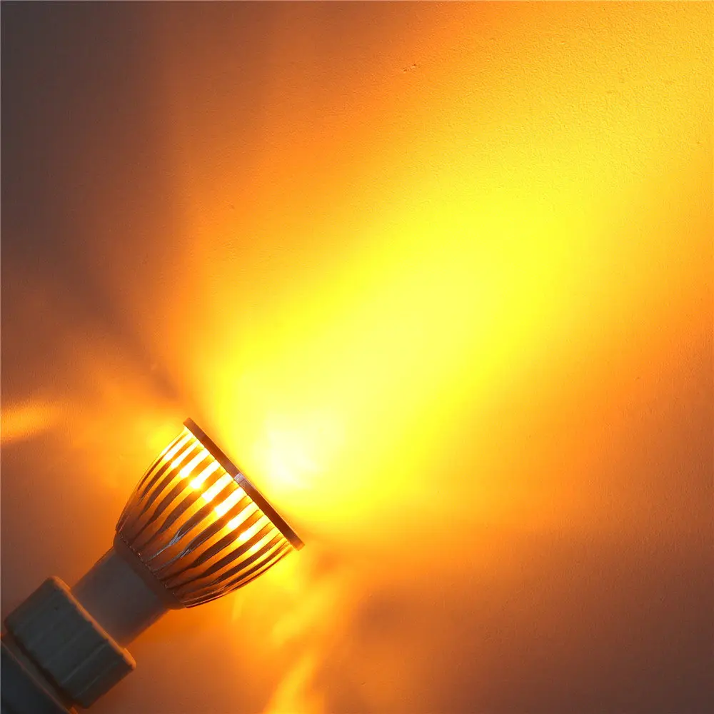 Yellow 10 шт. GU5.3 затемнения светодиодный светильник 220V 110V GU 5,3 лампада Светодиодный прожектор 3W 4 Вт 5 Вт прожектор Luz Lamparas Bombillas светильник со светодиодными лампами - Испускаемый цвет: Yellow