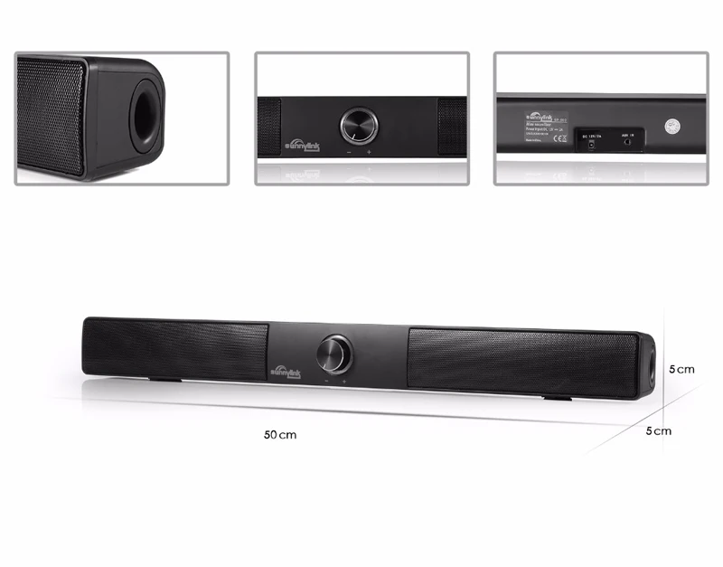 Sunnylink 20 Вт Беспроводная Bluetooth Саундбар супер бас сабвуфер bluetooth динамик Maxxbass DSP
