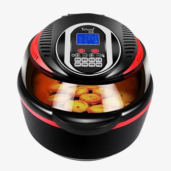

110V Gas Fryer US Regulatory 3 Inserted 3D Autogiration Empty Gas Fryer Oil-Free Intelligent Multi-Function Deep Frying Pan