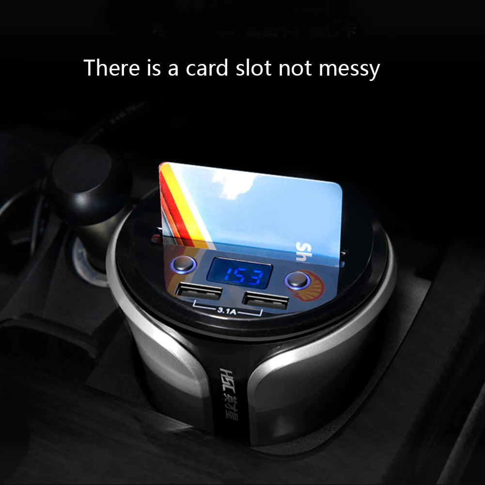 

Car Cigarette Lighter Dual USB DC5V/3.1A Fast Charge Socket Adapters LCD Display for Smart Phone Car Electronic Accessories
