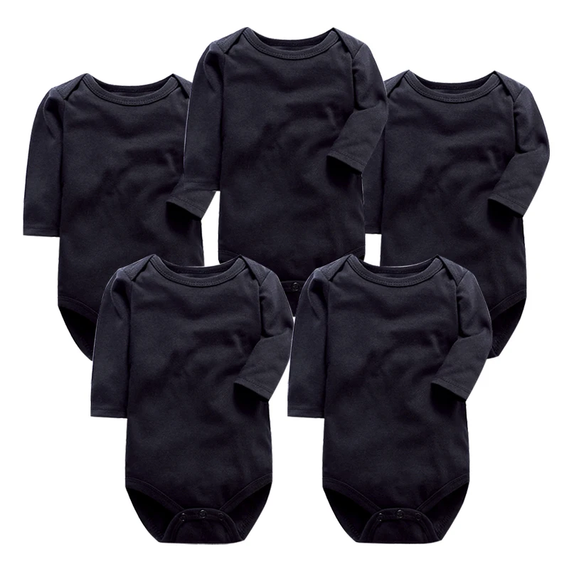 Боди для новорожденных; одежда для малышей; bebes; хлопковая одежда с длинными рукавами и принтом для младенцев; 1 предмет; 0-24 месяца - Цвет: ch9002-8