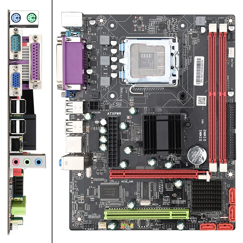 G31 компьютерная Материнская плата LGA775 Pin Sup port s DDR2 память с LPT COM портом|Материнские