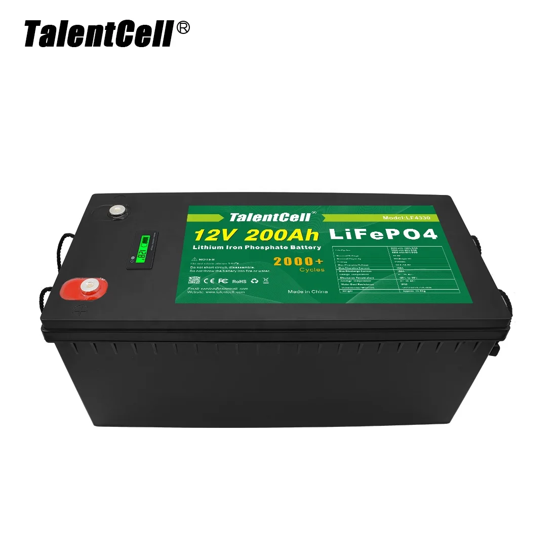 TalentCell Rechargeable Lithium Ion Batteries Storage Solar Deep Cycle