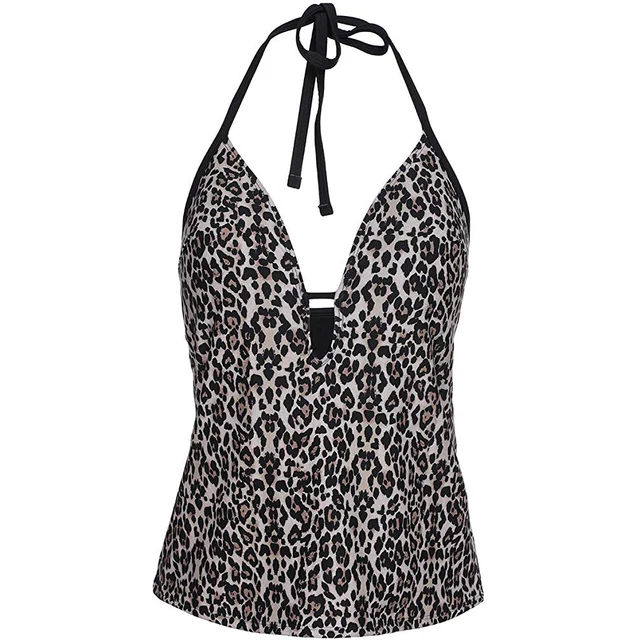 cheetah print bathing suit top
