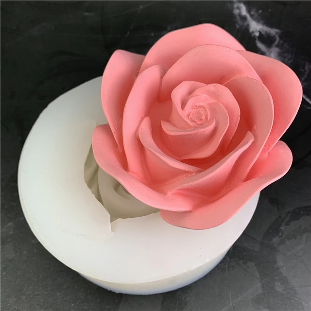 Food Grade Silicone Molds Flowers  Silicone Molds Flowers Candles - Rose  Flower - Aliexpress