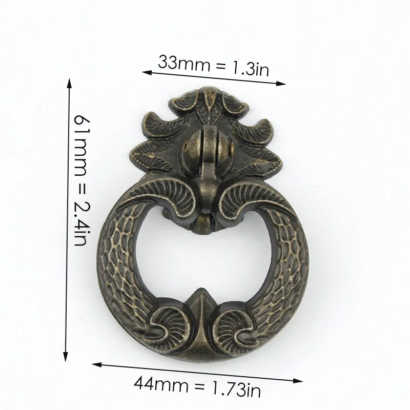 

Antique Furniture Handle Single hole Pull ring Kitchen Cabinets Pull Knobs Drawer Wardrobe Cupboard Door Ring Handles