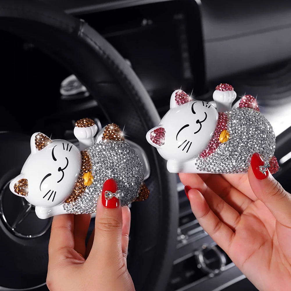 Автомобильные украшения Lucky Cat креативные бриллианты милая кукла для автомобиля