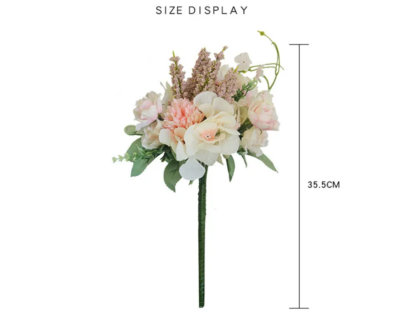 Artificial Hydrangea New Style Wedding Bouquet Flowers Bride Holding Flowers For Decor Artificial Colorful Fashion Hot