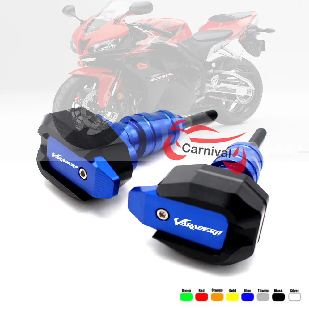 Алюминий ЧПУ ForHonda XL1000 Varadero ABS аксессуар 1999-2013 Удлиненная рама ползунки, защита от мотоциклетного охранника крышка