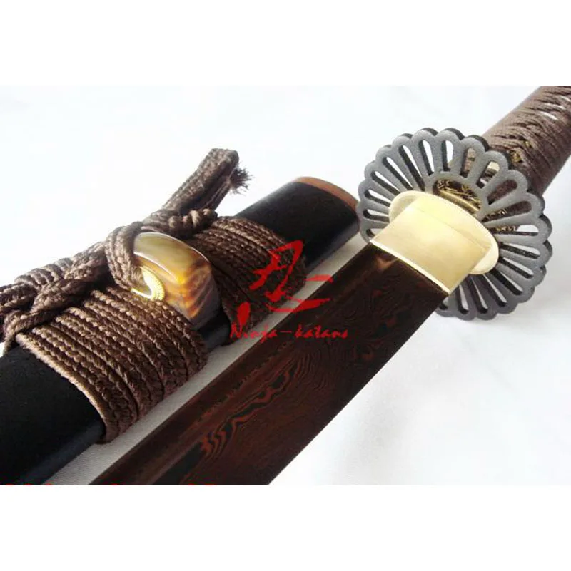 Ручная работа JP katana kikuka tsuba титановый адсорбтор sanmai лезвие остроконечный меч | Дом