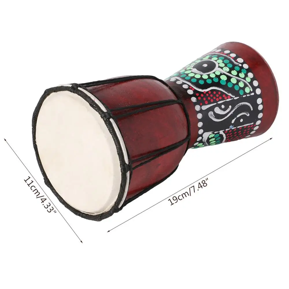 4 дюймовый Профессиональный Африканский барабан Djembe Bongo деревянный музыкальный