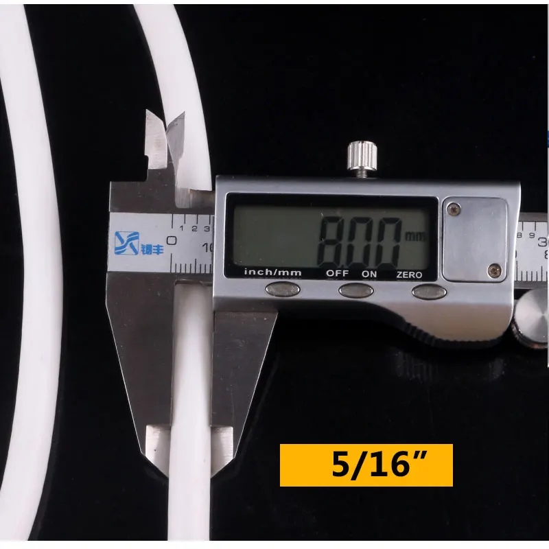Description Picture 6 of itemWhite 5/16" PE Pipe Quality Food Grade Flexible Hose 5/16 Inch Tube For RO Water Purifier Filter Aquarium Diameter 8MM
