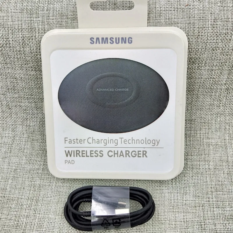 Charger and Cable samsung Qi беспроводной быстрое зарядное устройство Pad type C для Galaxy S6 S7 edge S8 s9 S10 plus s10e Note 3 4 5 8 9 iPhone 8 X XR plus - Цвет: Charger and Cable