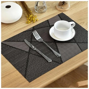 

PVC Anti-skidding Washable Heat Resistant insulation placemat Dishes Coaster Rug салфетка на стол dessous de plat set de table