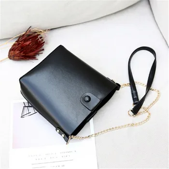 

2019 Women Small Bucket Bag Ladies Fashion Handbag Retro Shoulder Bags Messenger bag Mobile Phone Packet
