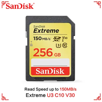 

SanDisk Memory Card Extreme SDHC/SDXC SD Card 4K UHD 32GB 64GB 128GB C10 U3 V30 150MB/s (32GB: 90MB/s) UHS-I Flash Card